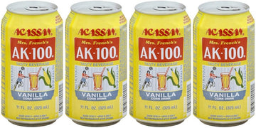 Acassan Mrs. French's AK-100 Vanilla Corn Drink (4pk) - [Eurysmarket]