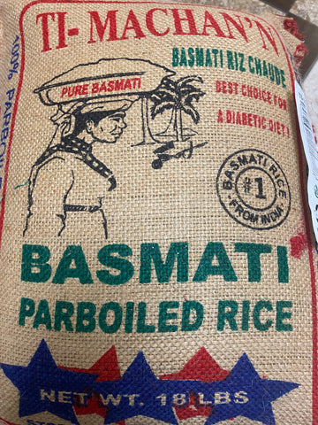 Ti-Machan'n Basmati Parboiled Rice 18lbs - Eurys Market