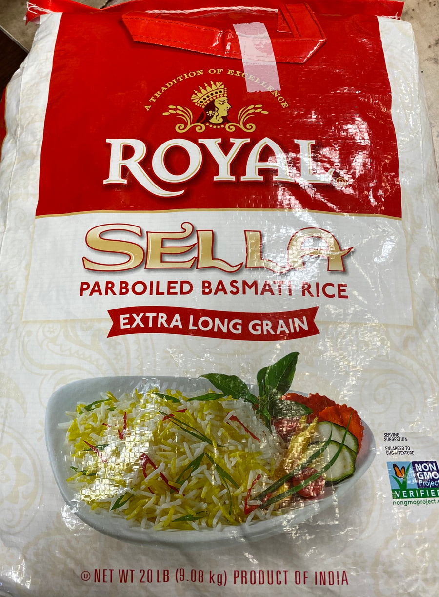 Royal Sella Parboiled Basmati Rice 20lb - [Eurysmarket]