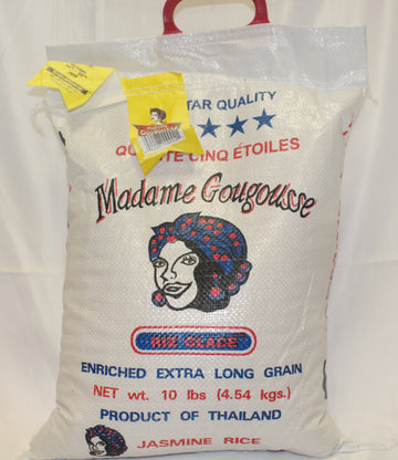 Extra Long Grain Jasmine Rice 10 lb - Madame Gougousse - [Eurysmarket]