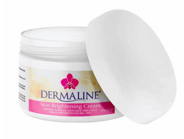 Dermaline Skin Brightening Cream with Aloe Vera & Vitamin E 4 oz - [Eurysmarket]