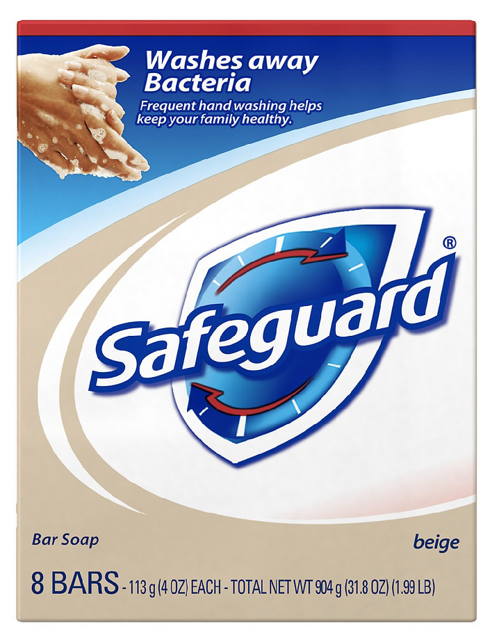 Safeguard Antibacterial Soap Bars Beige - [Eurysmarket]